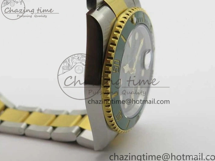 0218 Submariner 116613 LV VRF Best Edition YG Wrapped Bezel Green Dial on SS YG Bracelet A2836 MAX Version Compact 2920